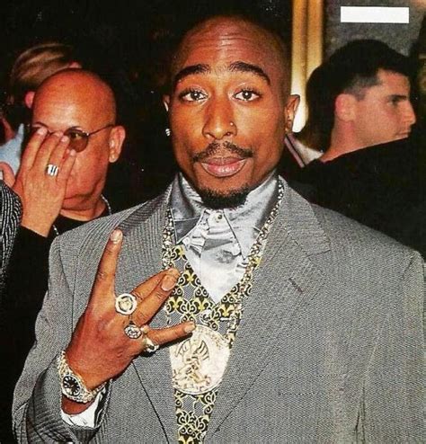 rappers in black and gold versace tupac